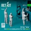 RESKIT RSF35-0012 CH-54A Tarhe pilots Early in a standing position (1962-1968) (scene 1) (3 pcs) (3D Printed) 1/35